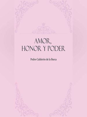 cover image of Amor, honor y poder